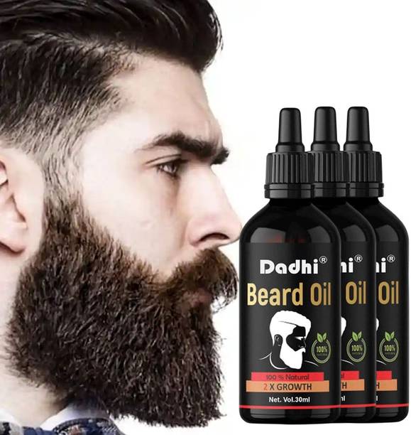 Dadhi Pechi Premium Beard Growth Oil – Natural & Organic (PAck of 3) Hair Oil