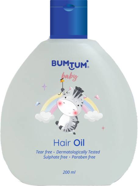 BUMTUM Baby Hair Oil, Non-sticky, Paraben & Sulfate Free, Derma Tested Hair Oil