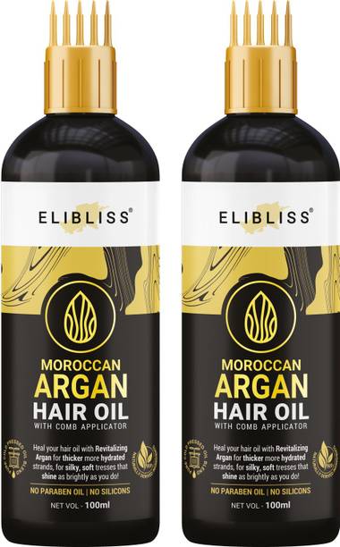 ELIBLISS Moroccan Argan Hair oil With Comb Hair Oil