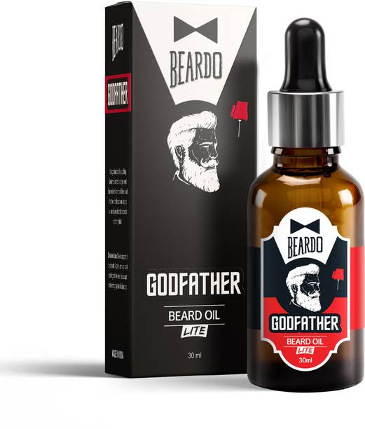 BEARDO Godfather Lite Beard and Moustache Oil, 30 ml | Non-Sticky, Light Beard Oil for Men| Pleasant Fragrance | Ideal for daily use|Nourishes and Strengthens Beard | Provides Shine to Beard | Prevents dry and flaky beard Hair Oil