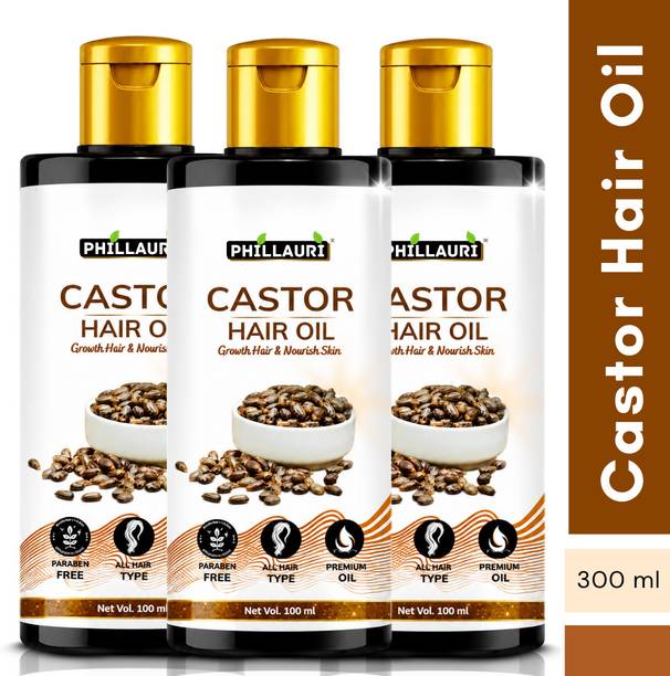 Phillauri Castor Hair Oil | Hair Conditioning & Shinier Oil | Daily Use for Men Women Hair Oil