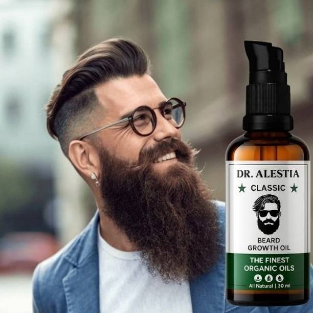 dr. alestia Advanced Beard Growth Oil For Thicker & Healthier  Hair Oil