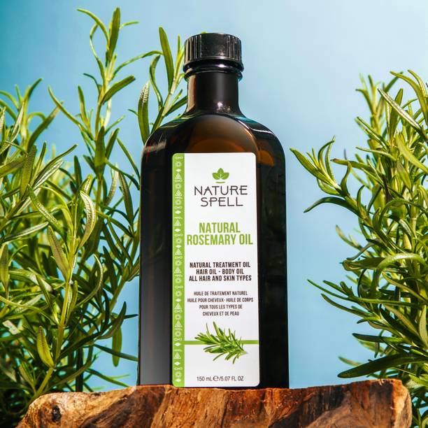 Nature Spell Rosemary Oil for Hair - Pre-Diluted Hair Growth Oil - Made in the UK Hair Oil
