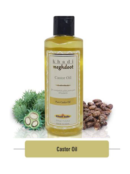 Khadi Meghdoot Castor Oil 210ml Hair Oil