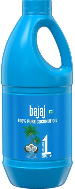 BAJAJ 100% Pure Coconut Oil 1 litre | Made with Premium Grade 1 Quality Coconuts Hair Oil
