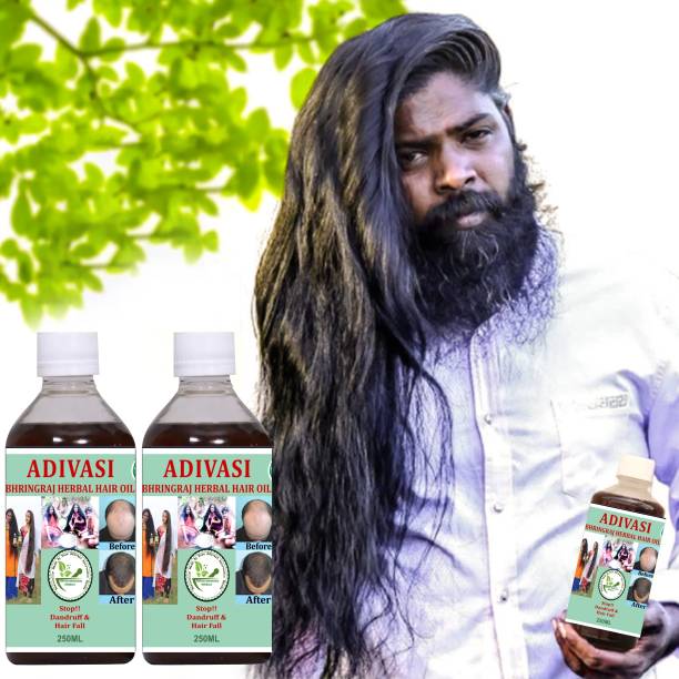 Adivasi Neelambari hair care BHRINGRAJ HERBAL HAIR OIL ,FOR LONG AND SHINY HAIR, Hair Loss Hair Oil 500ML Hair Oil