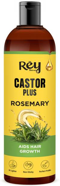 Rey Naturals Premixed Castor Plus Rosemary Oil For Hair Growth | Control Hair Fall | Natural Hair Oil
