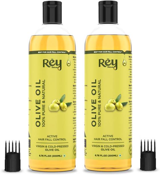 Rey Naturals Olive Oil Pure, Natural,Cold Pressed - Nails,Cuticles,Lips Hair Oil