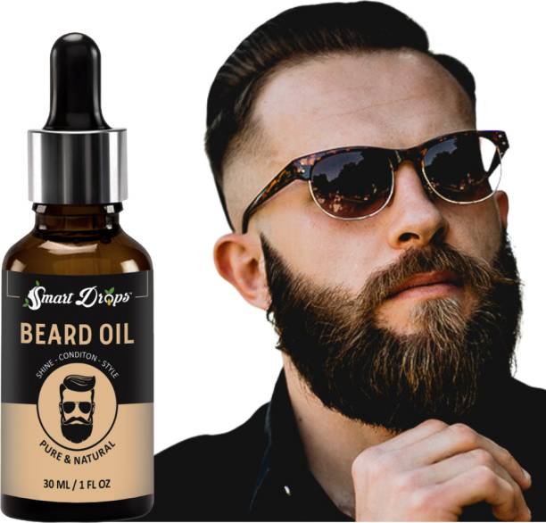 smartdrops Beard Growth Oil - More Beard Growth, Nourishment & No Harmful Chemicals Hair Oil