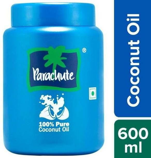 पैराशूट नारियल तेल - 600 ml (आसान जार)@# केश तेल