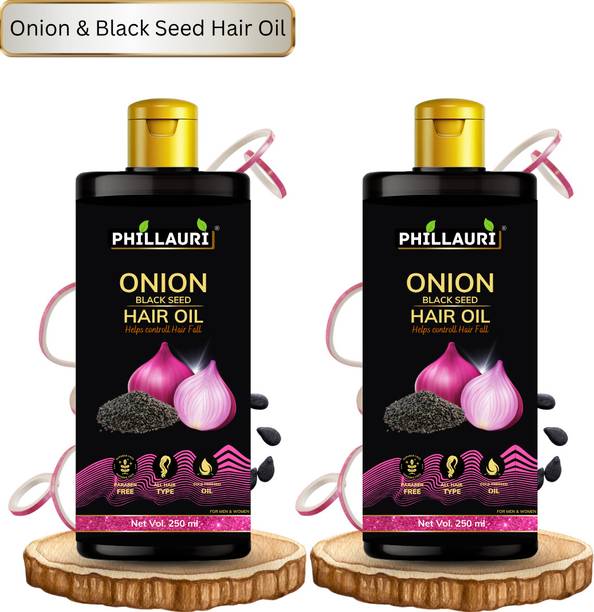 Phillauri Onion Hair Oil with Black Seed Extract | Smooth Texture and Easy to Apply Hair Oil
