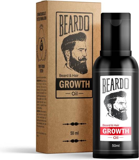 BEARDO Men Beard & Hair Growth Oil For Growth & Thicker Looking No Harmful Chemicals Hair Oil