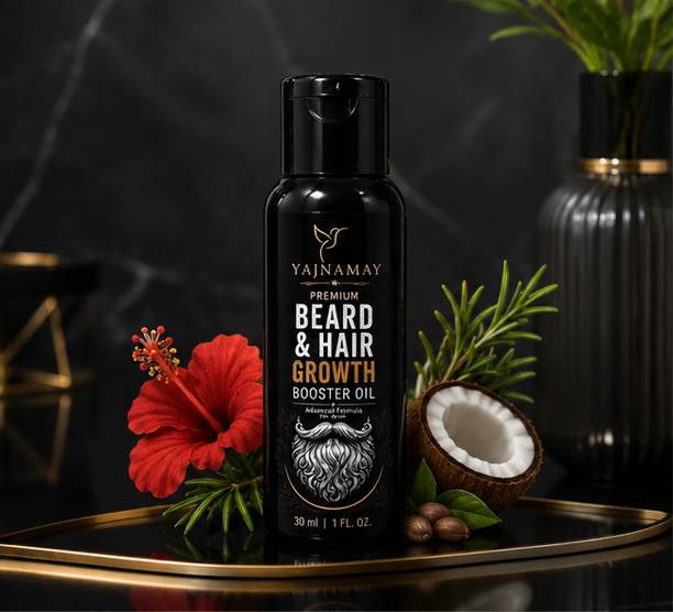 YAJNAMAY Beard & Hair Nourishing Oil for Healthy Beard & Hair Pack of 1 Hair Oil