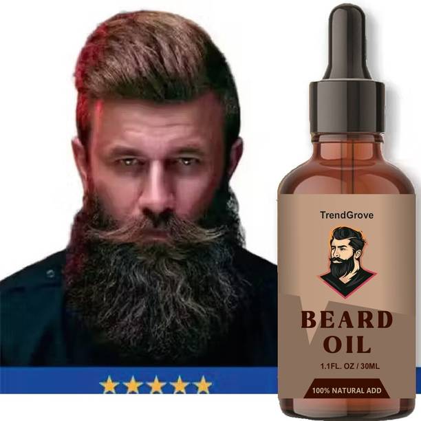 TrendGrove newA2 Growth Beard Oil for Growing Beard Faster with Best Beard Growth Hair Oil