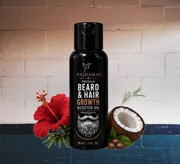 YAJNAMAY Premium Beard & Hair Growth Booster Oil for Men Daily Care Pack of 1 Hair Oil