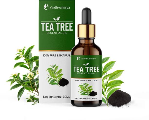 VaidhAcharya Tea Tree Essential Oil for Hair, Acne Care | Hair Growth & Clear looking Skin Hair Oil