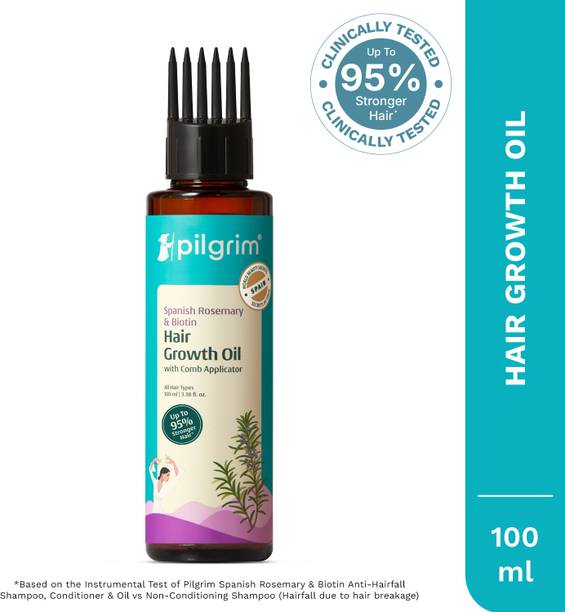 Pilgrim Spanish Rosemary & Biotin Hair Oil For Strengthening & Hair Growth Hair Oil