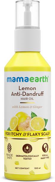 Mamaearth Lemon Anti-Dandruff Hair Oil for Itchy Flaky Scalp | Scalp Irritation Relief Hair Oil