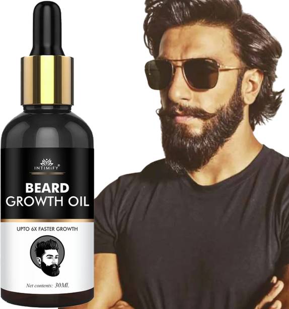 INTIMIFY Beard Growth Oil For curly, smooth, patchy, grey hair to black & fast growth Hair Oil