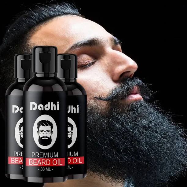 Dadhi Beard Oil 50ml – Premium Men's Grooming Oil for Beard (Pack of 3) Hair Oil