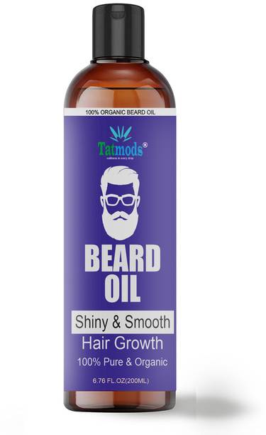 TATMODS Organics Beard Oil 200 ml For Beard Care No Sulphates Hair Oil