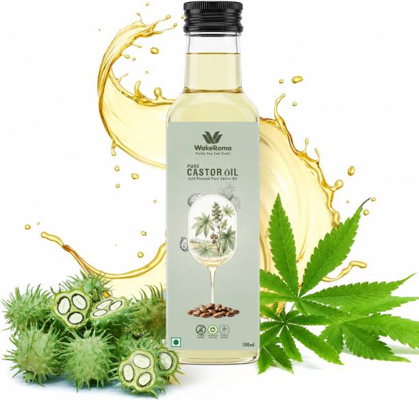 WAKEROMA Pure Castor Oil 100ml Cold Pressed Natural Hair Oil