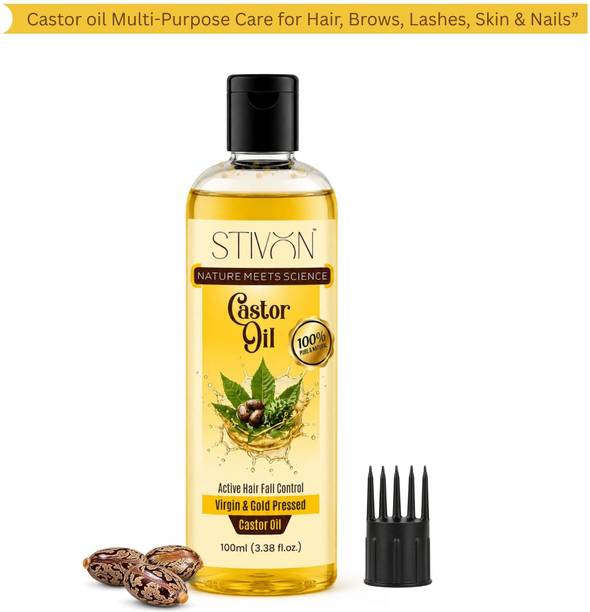 Stivon Cold-Pressed 100% Pure Castor Hair Oil