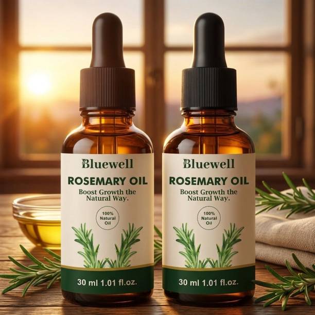 BLUEWELL Rosemary Essential Oil for Hair Growth & Hair Fall Control | Healthy Scalp Care Hair Oil