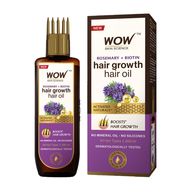 WOW SKIN SCIENCE Rosemary with Biotin Hair Growth Oil | Stimulates New Hair Growth Hair Oil