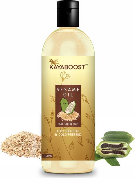 KAYABOOST Cold Pressed (Organic) Sesame Oil for Skin, Body & Hair Oil