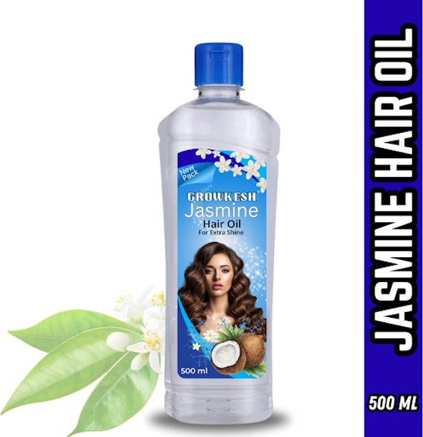 Growkesh Jasmine Ayurvedic coconut Hair Oil