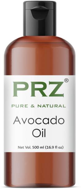 PRZ Avocado Cold Pressed Carrier Oil (500ML) - Pure Natural & Therapeutic Grade Oil For Skin Care & Hair Care Hair Oil