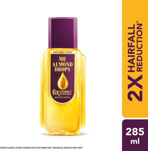 BAJAJ Almond Drops enriched with 6X Vitamin E, Reduces Hair Fall Hair Oil