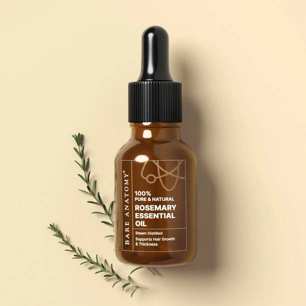 BARE ANATOMY 100% Pure & Natural Rosemary Essential Oil for Hair Growth | For Men & Women Hair Oil