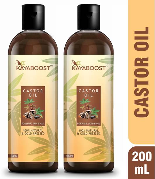 KAYABOOST Premium Cold Pressed Castor Oil for Hair and Skin Hair Oil