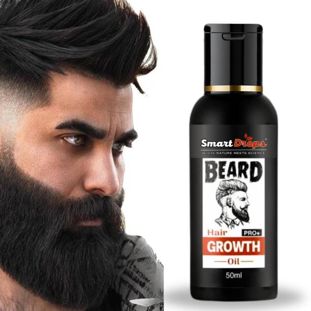 smartdrops Beard Growth Tonic & Gummies (30 Days Pack) | Thickens & Improves Beard Density Hair Oil