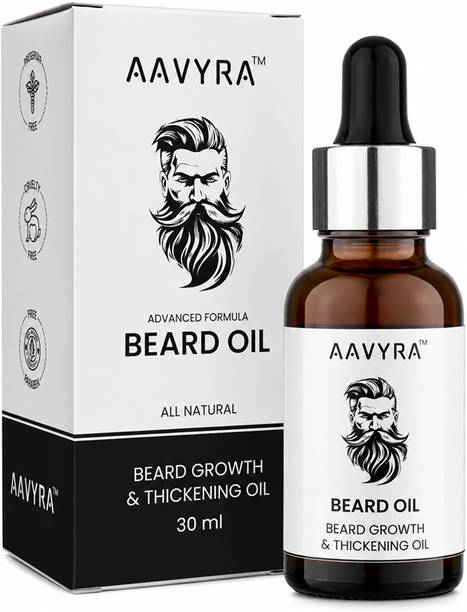 AAVYRA Advanced Beard Growth Oil | Vitamin E, B6 & Argan for Thick Beard Hair Oil