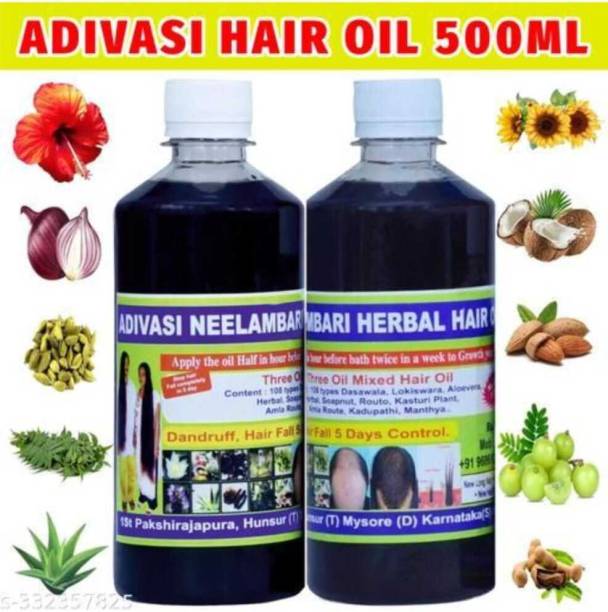 Adivasi nilambari HERBAL HAIR OIL REG 500ML Hair Oil