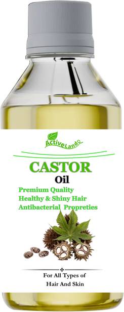 Activeland Cold-Pressed 100% Pure Castor Oil - For Hair Growth Hair Oil
