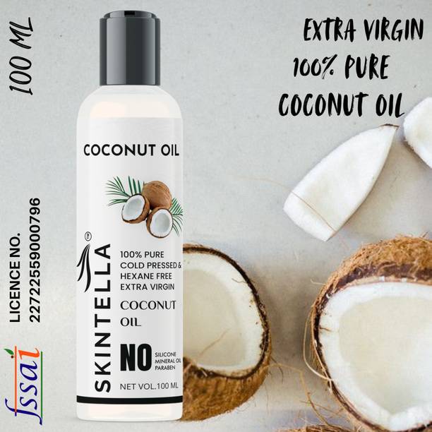 Skintella Pure Coconut Oil For Hair Growth ,skin & Baby massage Hair Oil