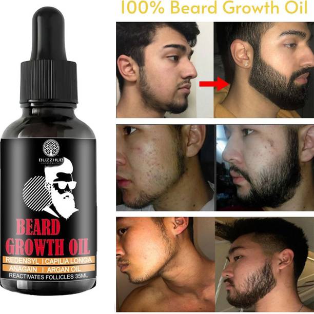 Buzzhub Beard Oil for Men Growth 35ml | Natural Ayurvedic Beard Hair Growth Oil Hair Oil