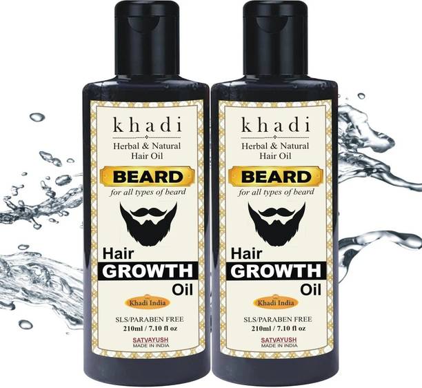 Satvayush Khadi Beard Ultra Premium Ayurvedic Oil Natural & Herbal For Better Beard Growth Hair Oil