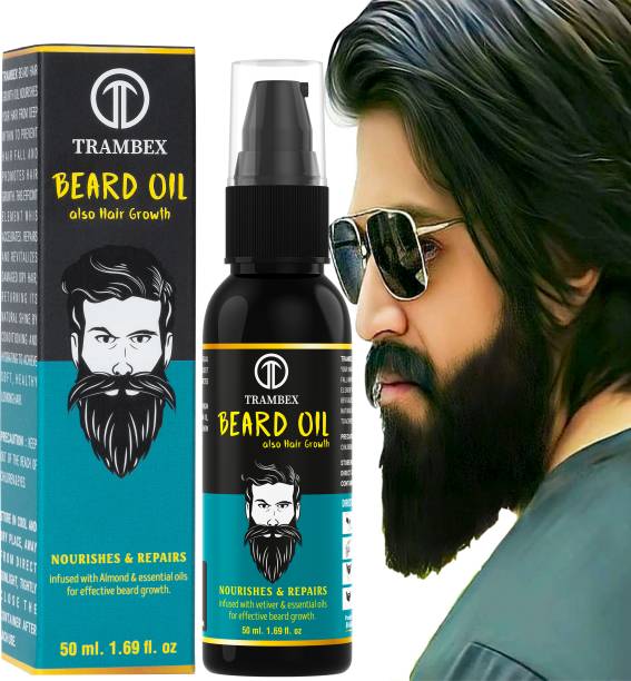 Trambex Pure Beard Growth Hair Oil 100% Natural Oil Used Beard oil (50 ml) Hair Oil