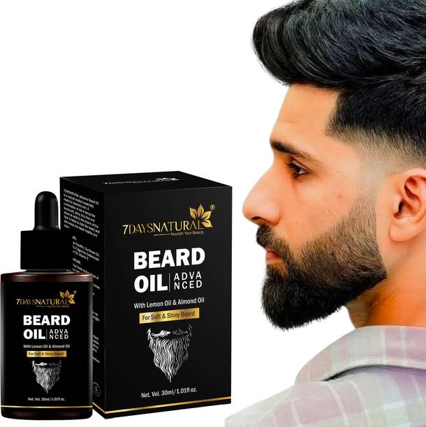 7days natural Beard Growth Oil - More Faster Beard Growth |Softens, Strengthens Shine Beard Hair Oil