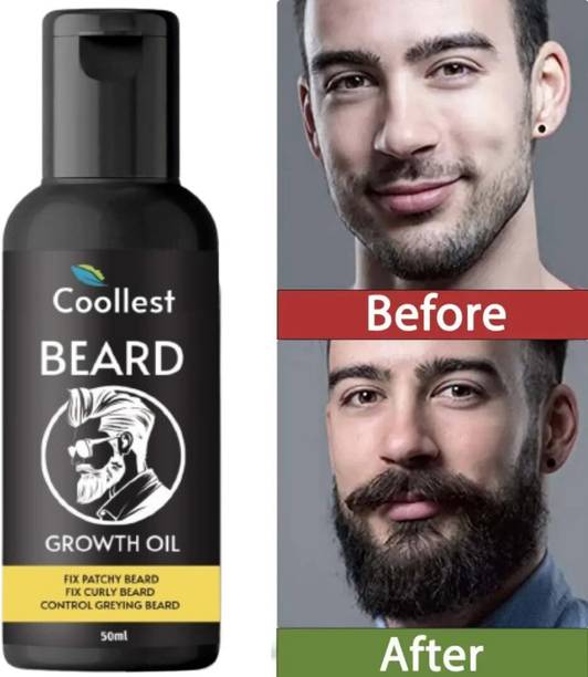coollest Beard Growth Oil Men Boys Non-Sticky Light Beard Oil Grow Thick Hair Oil