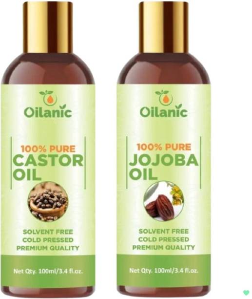 Oilanic Castor Oil | Jojoba Oil | Traditional Face Care Support Hair Oil