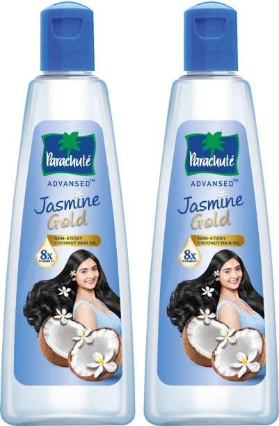 Parachute Advansed Jasmine Gold Coconut Hair Oil with Vitamin E for Super Shiny Hair, Non-sticky Hair Oil Price in India