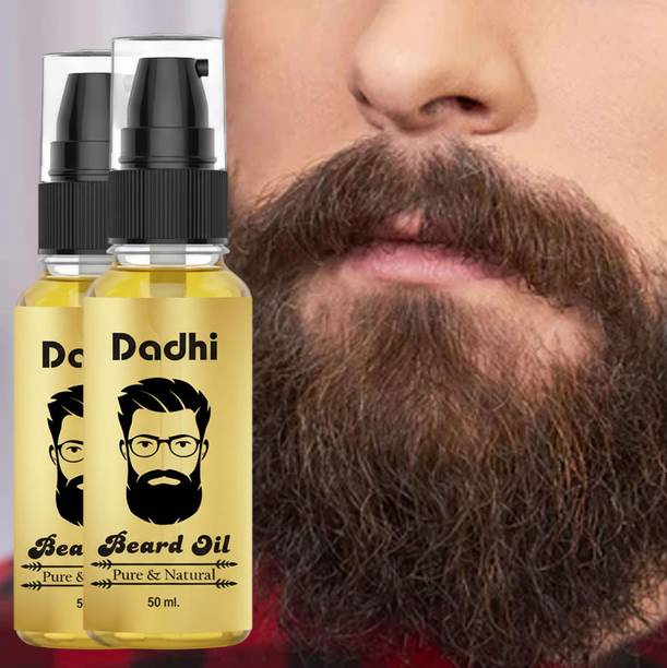 Dadhi Beard Growth Oil for Men – 50ml (Pack of 2) | GD Blend of 11 Pure Essential Oils Hair Oil