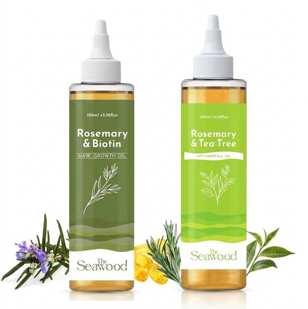 The Seawood Rosemary Biotin Hair Oil(100Ml) & Rosemary Teatree Hair Oil(100Ml) Hair Oil