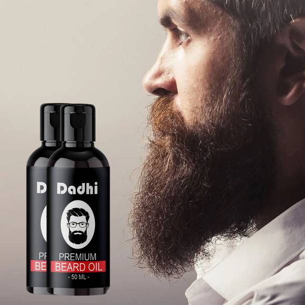 Dadhi Professional Premium Beard Growth Oil for Strong and Healthy Beard 50ml pack-2 Hair Oil